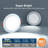 6 Pack 6 Inch 5Cct Ultra-Thin Led Recessed Ceiling Light With Junction Box, 1050Lm Brightness, Dimmable 12W, Etl-126171647