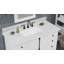 Ensemble de meuble-lavabo simple 48 po avec plateau en marbre Nancee