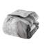 Édredon gris double / grand en coton botanique de 3, rembourrage et 2 taies décoratives, en coton, avec étiquette, lavable à la machine pour un entretien facile