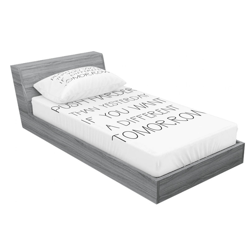 Microfiber Sheet Set, Twin XL Sheet Set with Fitted Sheet