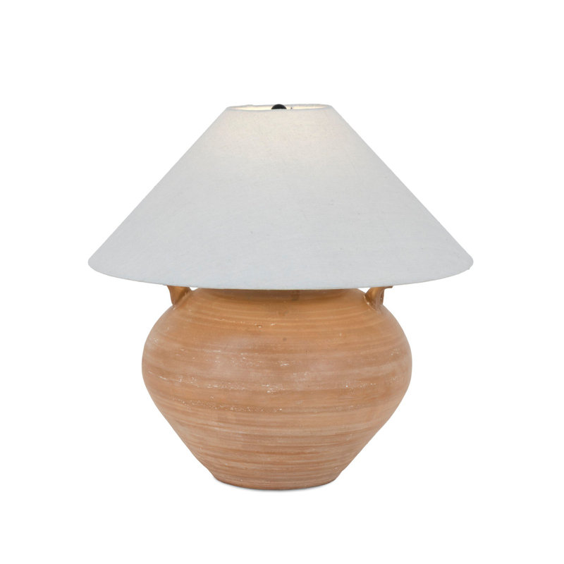 Civita Table Lamp, Aged Natural Terracotta
