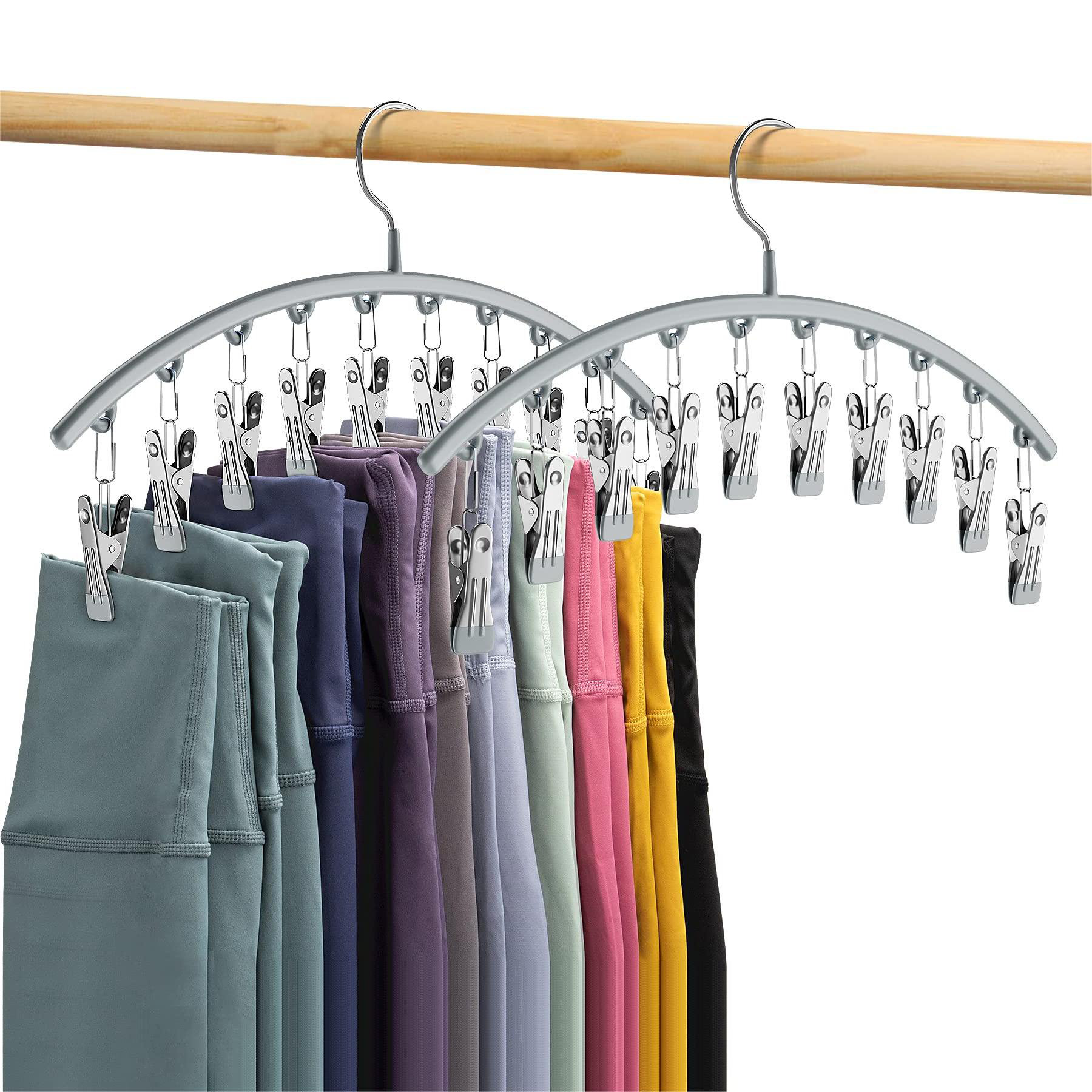 Rebrilliant Cintres en métal avec pinces pour jupe / pantalons Merisier -  Wayfair Canada