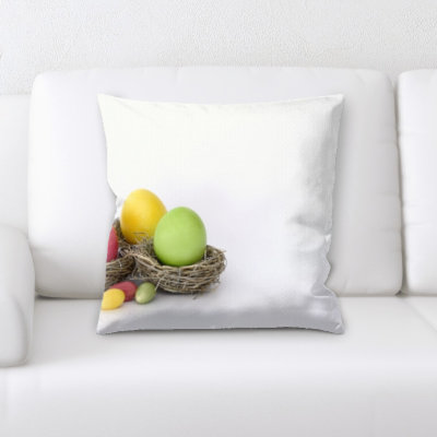 Microsuede Reversible Throw Pillow