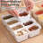 Divided Serving Tray with Lid 8-Compartments Spice Storage Box Transparent Snake Candy Fruits Nuts-464430280