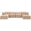 Islaen Velvet U-Shaped Sectional Reversible-87141470