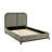 Savannah Curved LED Upholstered Platform Bed With Under-Bed Lighting Fabric-1256891319-1256891318
