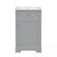 Meuble-lavabo de salle de bain avec lavabo, porte à fermeture douce, support de rangement et tablette réglable-272651177