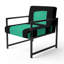 Fauteuil d'appoint rembourré Walt Crossing Paths II-660845849