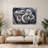 Cats Russian Blue Gray Metal Wall Art