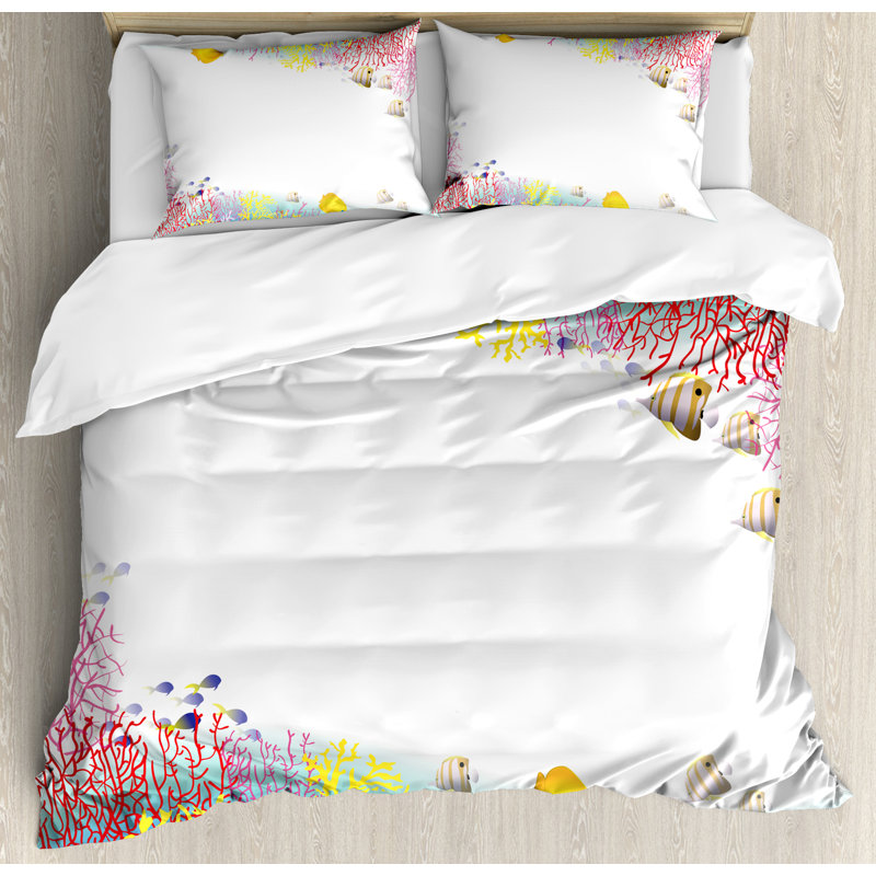 Farmhouse Coastal Duvet Cover, King