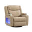 Fauteuil inclinable électrique 37,5 po en chenille extra large avec chauffage et massage, appui-tête réglable-131156955