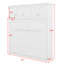 Lit escamotable mural avec armoires supérieures Murphy-1307697446-1307697448