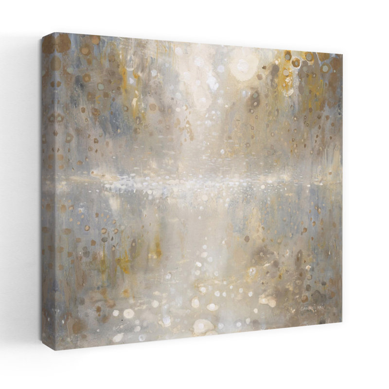 Contemporary Gravity With Abstract Brown Art, 36" H x 36" W