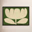 Flower On Green By Studiom - Framed Wall Art-163859781-163859787