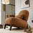 Cute Accent Chair with Solid Wood Legs-730907294-730907293
