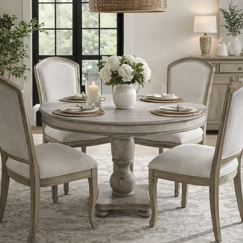Blakley Round Solid Wood Dining Table
