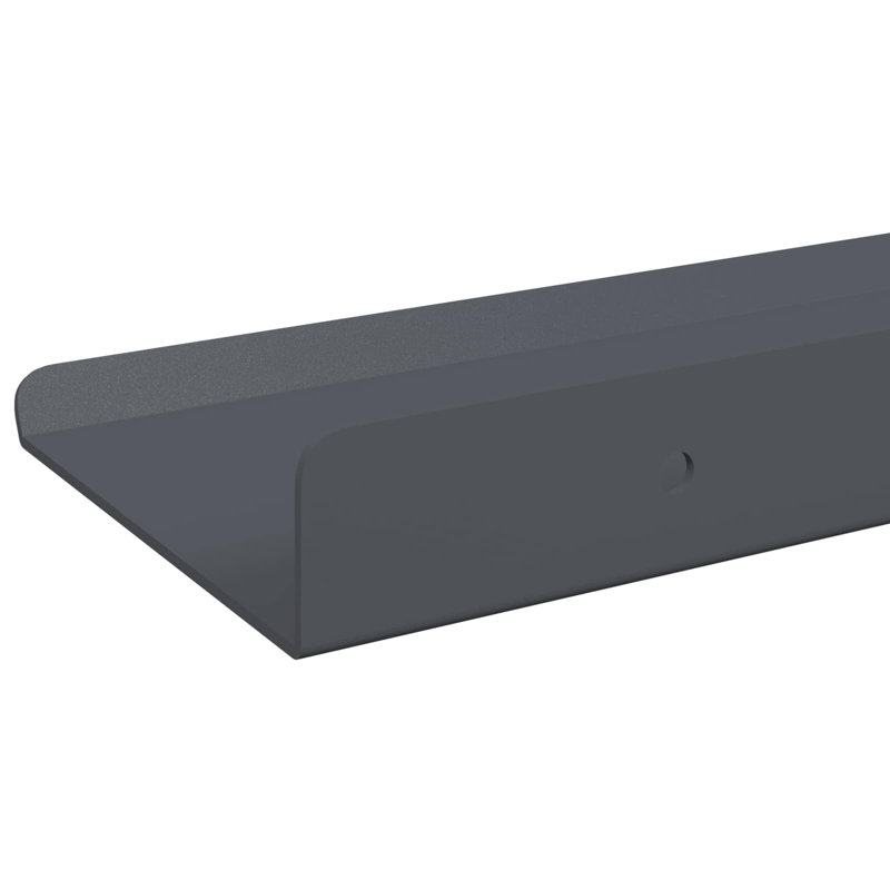 Steel Floating Shelf, Anthracite