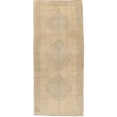 Keleh One-of-a-Kind 5' X 11'10" 1950s Runner Wool Area Rug in Beige