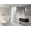 Albedo 25 in. x 78 in. Fully Frameless Hinge Shower Door-336594199