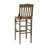 Prompton School House Back Wood Restaurant Dining Barstool with Footrest-76687016