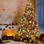 Arbre de Noël - arbre de Noël artificiel 7,5 pi avec 500 lumières DEL RVBB et 9 modes de changement de couleur