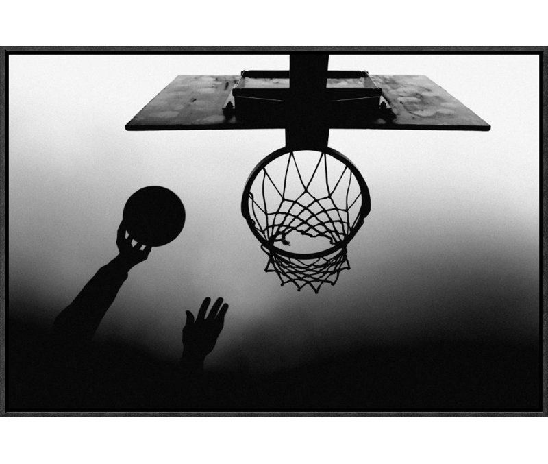 " Nt Basketball Net " by Paulo Medeiros, 12" H x 18" W x 1.5" D, Canvas, No Matte