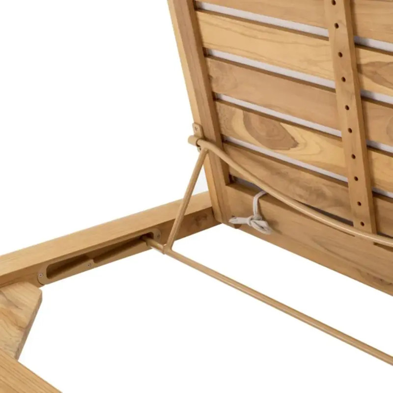 Weston Outdoor Teak Chaise Lounge