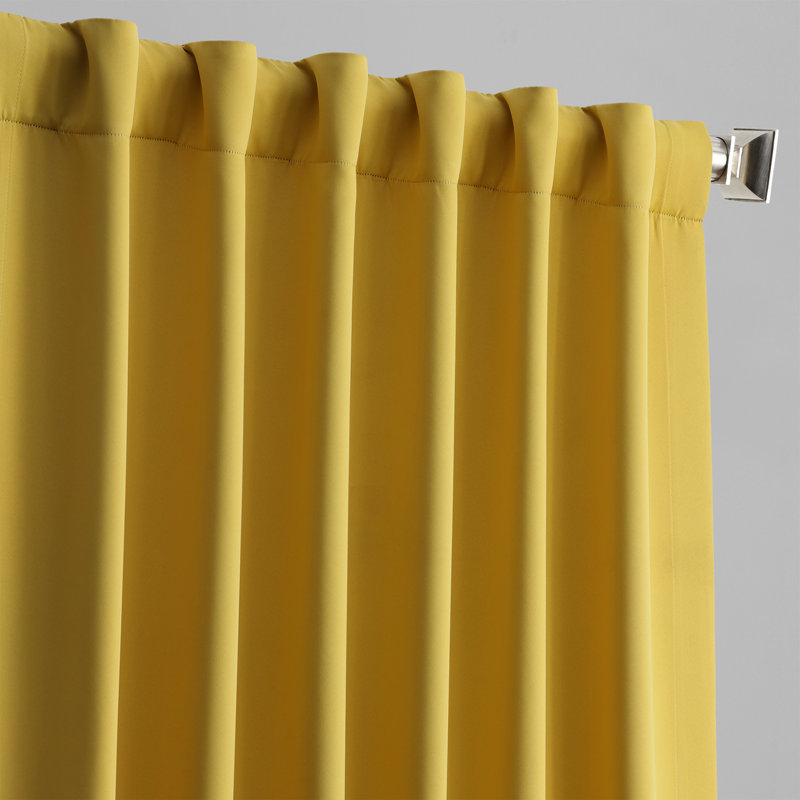 Rideau simple occultant en polyester l 50 po Betria, Bleu givré, l 50" x L 84"