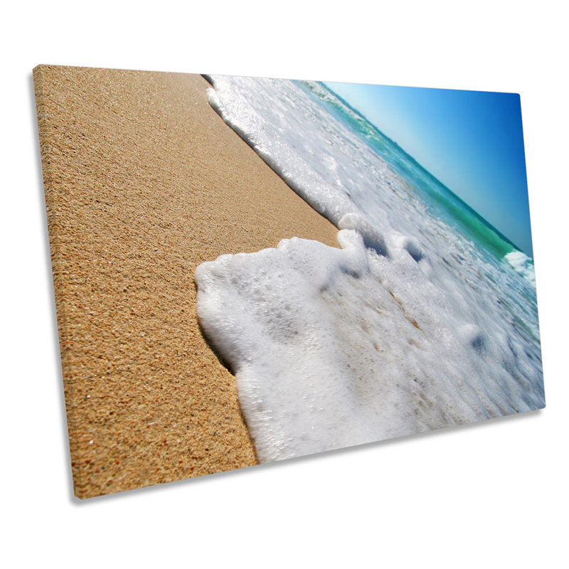 Seascape Beach Wave Surf - Wrapped Canvas Print, 30.5cm H x 45.7cm W x 2cm D