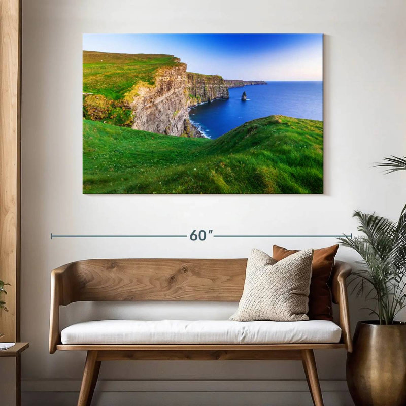 Tergel, falaises de Moher, verdure, H 32 po x l 48 po