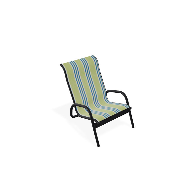 Beach Chair, Textured Black, Limelite
