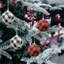 Paquet de 24 boules de Noël à motif de boules de Noël à motif écossais (ensemble de 2)