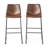 Set Of 2 30" Cedric Faux Leather Barstool Vintage Brown
