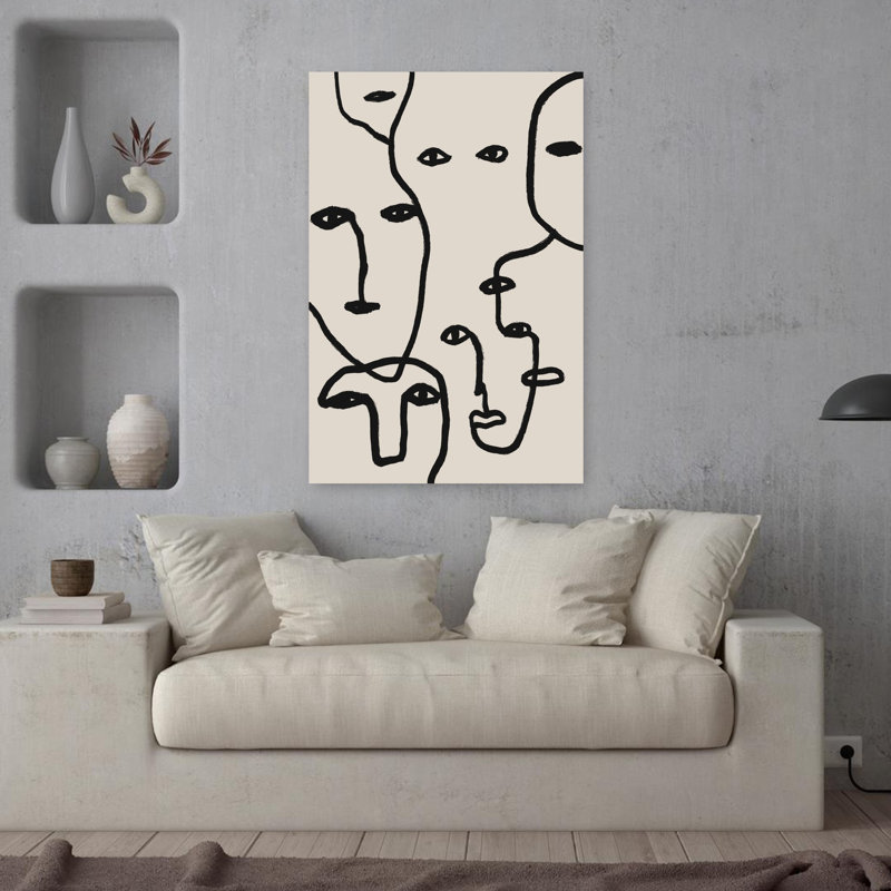 Art contemporain contemporain abstrait, H 36 po x l 24 po