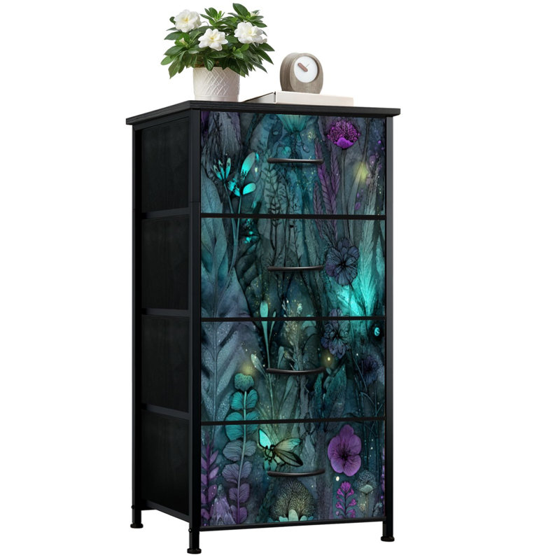 Commode de rangement verticale 4 tiroirs