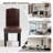  Luxe Upholstered Nailhead Dining Chairs Side Chairs (Set of 2)-1584389939