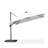 Rosemin 10' Square Lighted Cantilever Umbrella with Base and Solar Powered LED Swivel-973788254