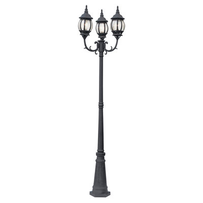 Lampadaire câblé 3 lumières H 91,5 po Siclen (double) Siclen