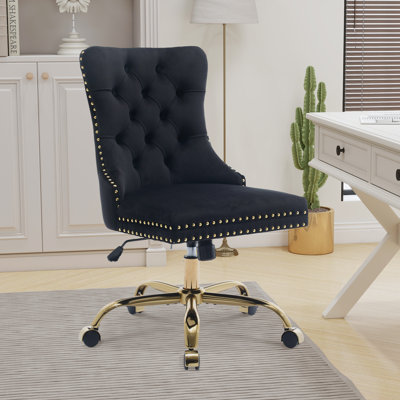 Velvet Tufted Office Chair