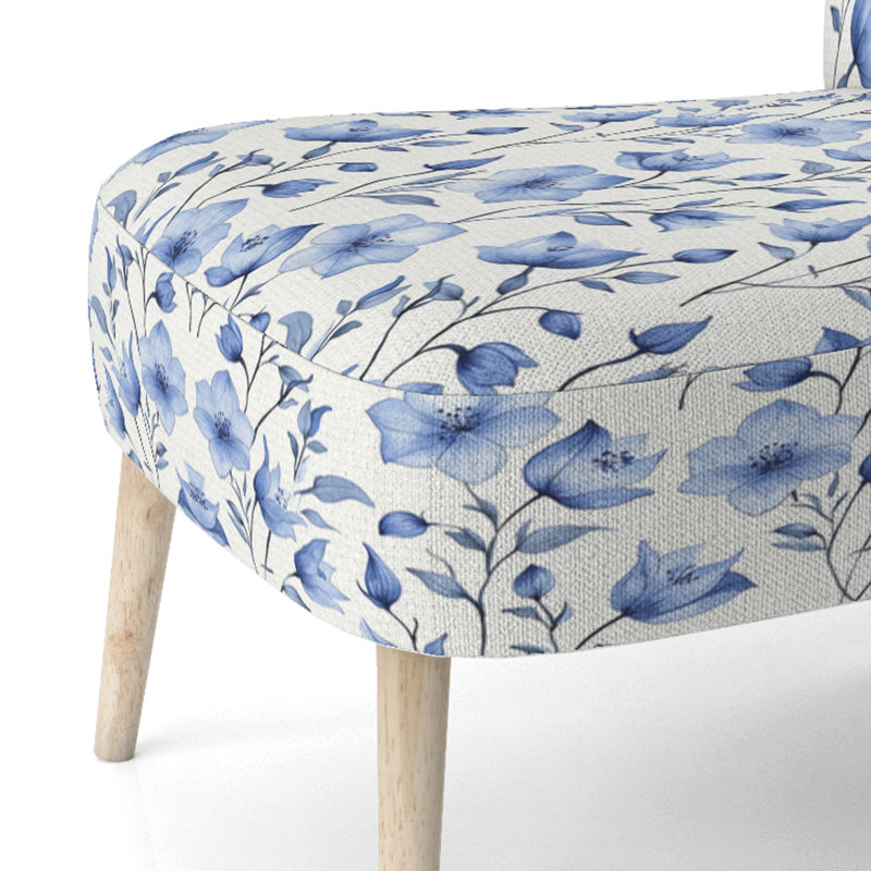 Chaise d'appoint Country Farmhouse - Bluebell Shade Flowers, Chaise d'appoint sans accoudoirs