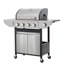Barbecue au propane à 4 brûleurs Endark, barbecue en acier inoxydable avec 1 brûleur latéral