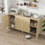 Buffet 70 po en rotin avec rangement-709207695