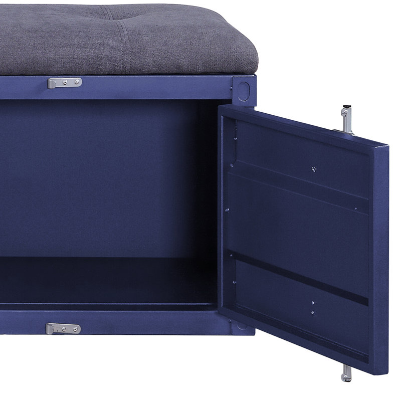 Banc de rangement, Bleu