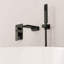Robinet de baignoire mural mural avec valve à pression équilibrée et douche à main-73468193