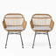 Chaises en faux rotin avec coussins Rodney-357407467-357407464