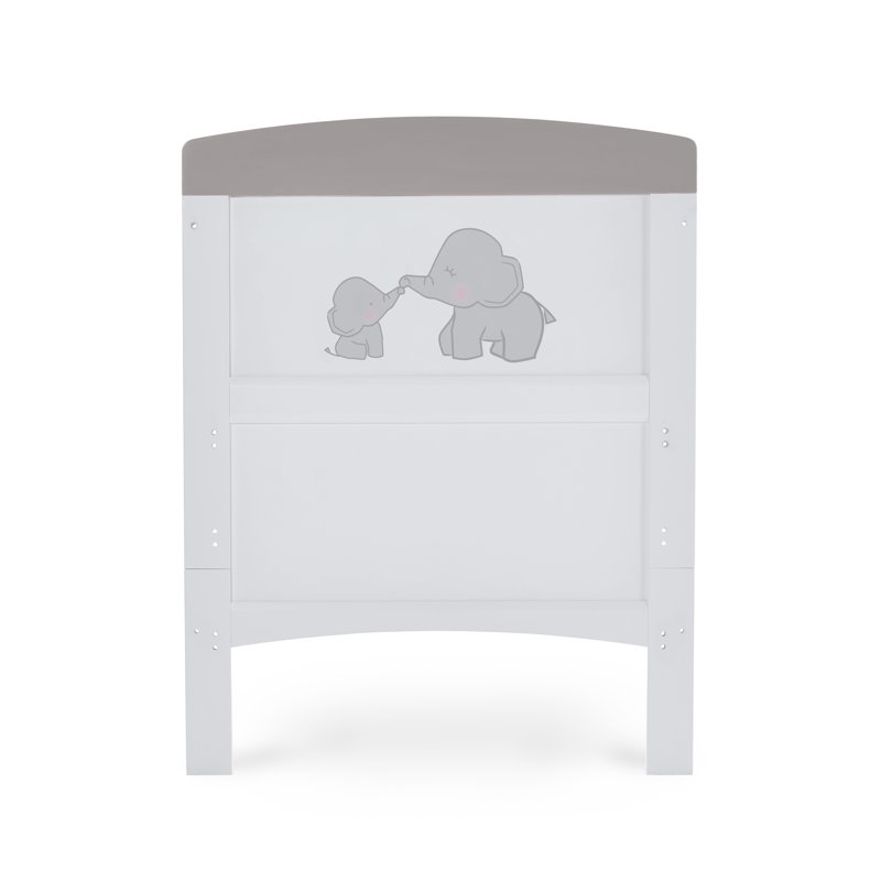 Grace Inspire Cot Bed with Fibre Mattress, Grey