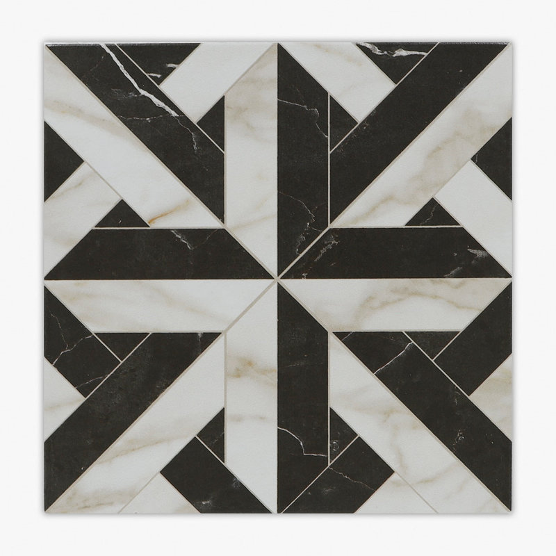 Marmette 8" x 8" Porcelain Stone Look Wall & Floor Tile