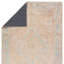 Tapis beige / bleu tissé à la machine Daloris-88036985