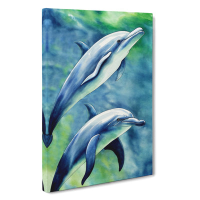 Pretty Dolphin - Wrapped Canvas
