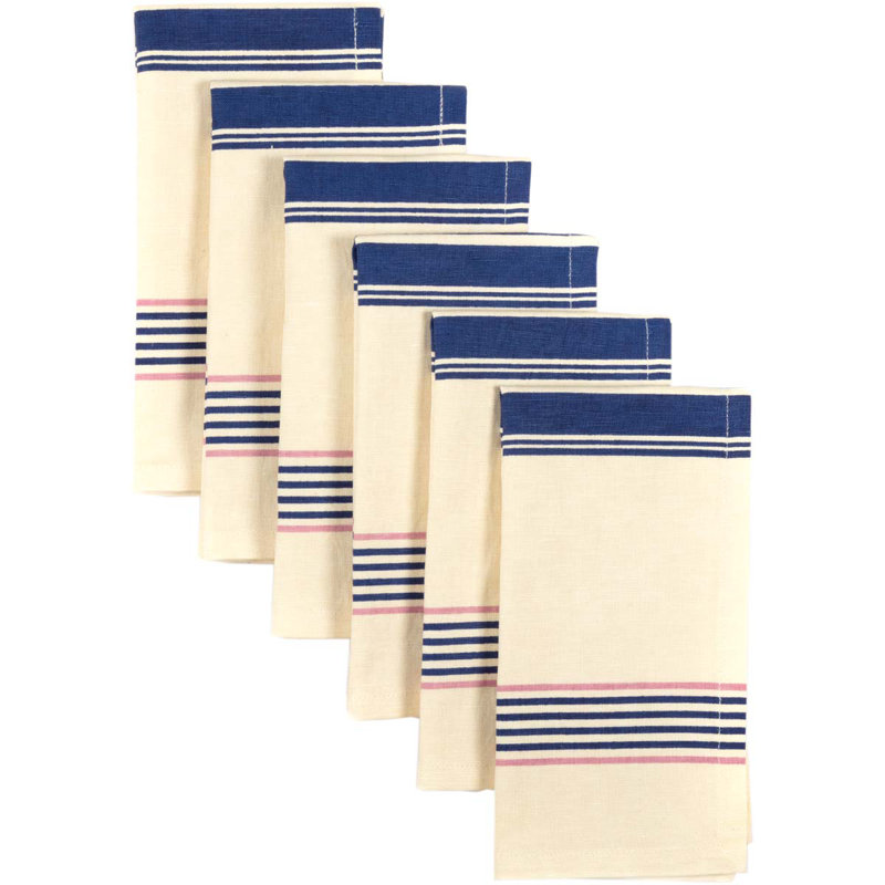 Ybanez Cotton Striped Square Napkin